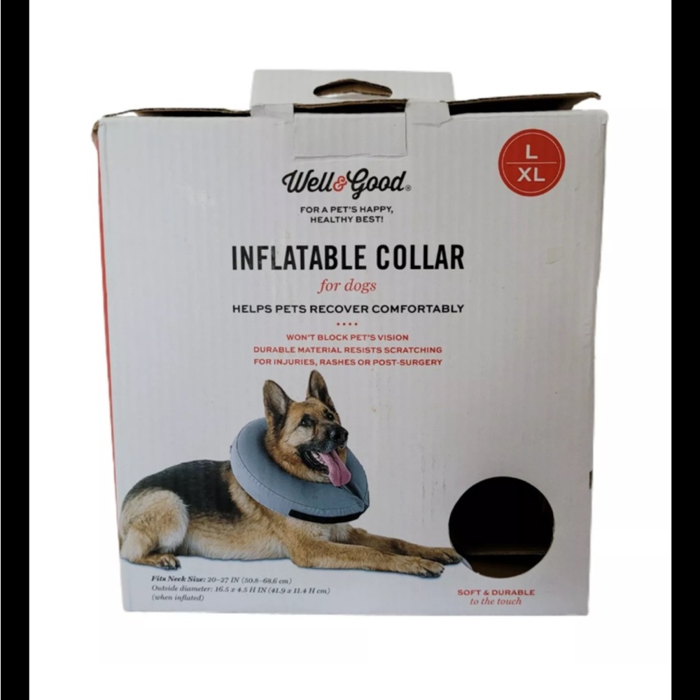 Well & Good Inflatable Collar for Dogs Helps Pets Recover Comfortably